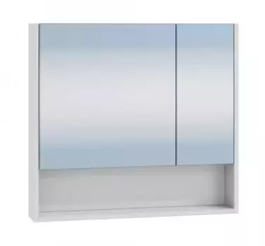 Зеркальный шкаф «СанТа» Сити 70 без света белый