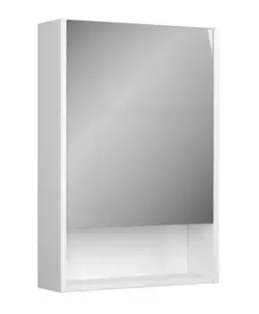 Зеркальный шкаф «Veneciana» Алегра 55 без света белая правый