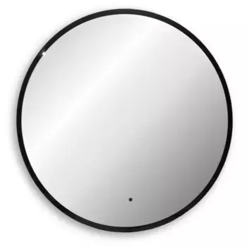 Зеркало «Abber» Mond 77/77 AG6204SCB-0.77 с бесконтактным выключателем с подсветкой чёрное