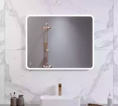 Зеркало «Alavann» Cat 100/80 с подсветкой белое