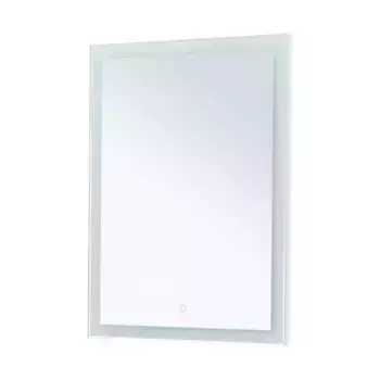 Зеркало «Aquanet» Гласс 60 с подсветкой белый глянец