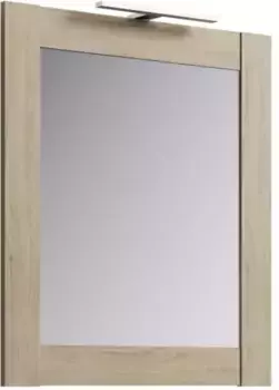 Зеркало «Aqwella 5 Stars» Simphony 70 с подсветкой дуб сонома