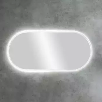 Зеркало «Art&Max» Bari 150/70 с подсветкой белый матовый