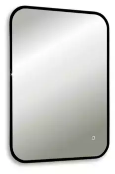 Зеркало «Art&Max» Siena S 55/80 с подсветкой чёрное