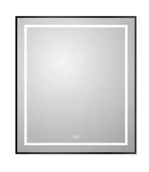 Зеркало «Belbagno» SPC-KRAFT 70/80 с сенсорным выключателем и подогревом с подсветкой чёрное