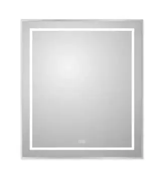Зеркало «Belbagno» SPC-KRAFT 70/80 с сенсорным выключателем и подогревом с подсветкой сатин