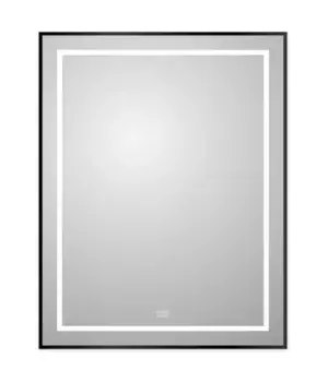 Зеркало «Belbagno» SPC-KRAFT 70/90 с сенсорным выключателем и подогревом с подсветкой чёрное