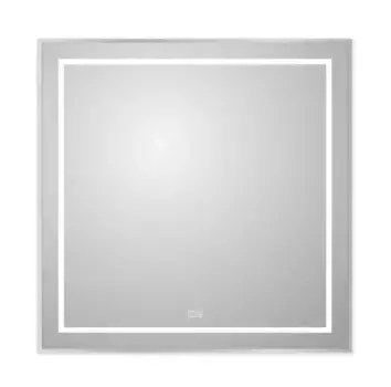Зеркало «Belbagno» SPC-KRAFT 80/80 с сенсорным выключателем и подогревом с подсветкой сатин
