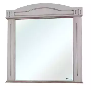 Зеркало «Bellezza» Аллегро Люкс 100 без света бежевое с патиной тёмный орех