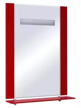 Зеркало «Bellezza» Берта 60 с подсветкой красное