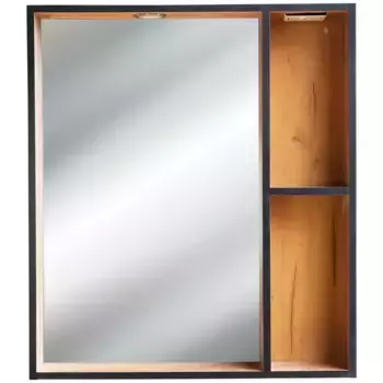 Зеркало «Bellezza» Бруно 70 с подсветкой табакко