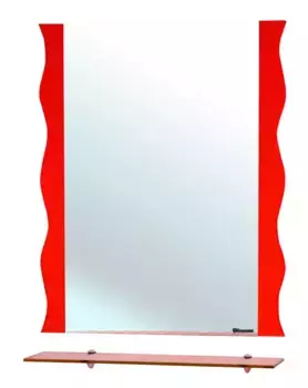 Зеркало «Bellezza» Мари Волна 60 без света красный