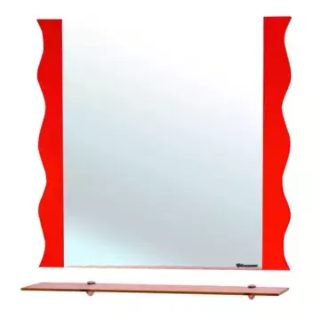 Зеркало «Bellezza» Мари Волна 80 без света красный