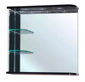 Зеркало «Bellezza» Рио 70 с ИК датчиком с подсветкой белое/чёрное левое