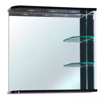 Зеркало «Bellezza» Рио 70 с ИК датчиком с подсветкой белое/чёрное правое