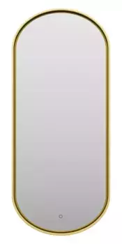 Зеркало «Brevita» Saturn 50/115 с подсветкой золото