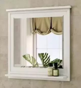 Зеркало «Comforty» Феррара 80 без света белый глянец