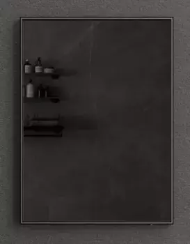 Зеркало «Esbano» ES-3803 HDB 60/80 с подсветкой и подогревом матовое чёрное