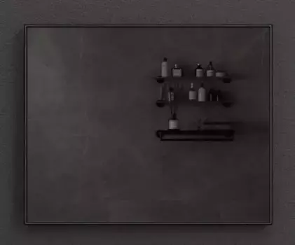 Зеркало «Esbano» ES-3803 RDB 80/60 с подсветкой и подогревом матовое чёрное