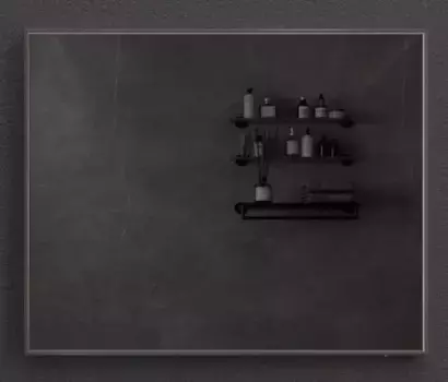 Зеркало «Esbano» ES-3803 YDB 120/70 с подсветкой и подогревом матовое чёрное