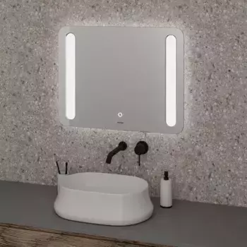 Зеркало «Grossman» Lara 80 с подсветкой алмазная гравировка по контуру