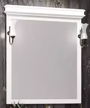 Зеркало из массива «Opadiris» Борджи 85-2 без света слоновая кость