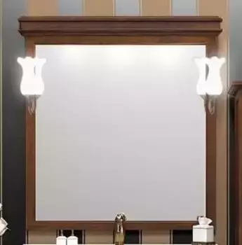 Зеркало из массива «Opadiris» Борджи 85-2 без света светлый орех