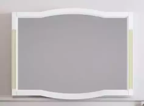 Зеркало из массива «Opadiris» Лаура 120 без света белое с патиной золото