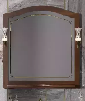 Зеркало из массива «Opadiris» Лоренцо 100-3 без света светлый орех