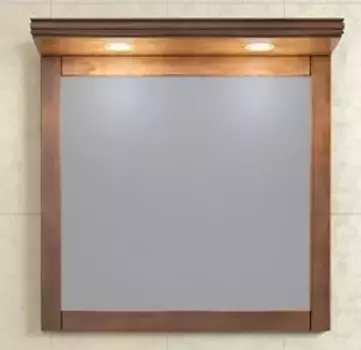 Зеркало из массива «Opadiris» Мираж 80 с подсветкой светлый орех