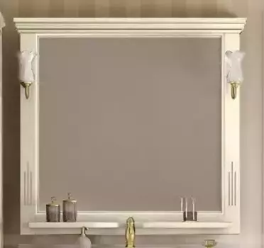 Зеркало из массива «Opadiris» Риспекто 100 без света слоновая кость