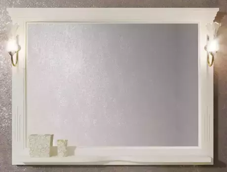 Зеркало из массива «Opadiris» Риспекто 120 без света слоновая кость