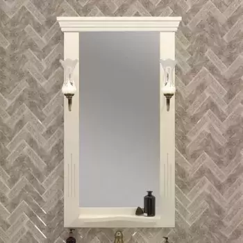 Зеркало из массива «Opadiris» Риспекто 55 без света слоновая кость