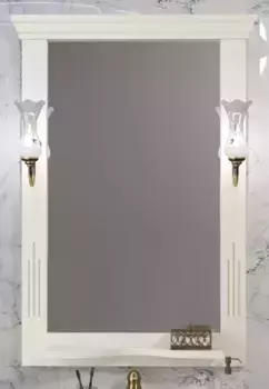 Зеркало из массива «Opadiris» Риспекто 65 без света слоновая кость