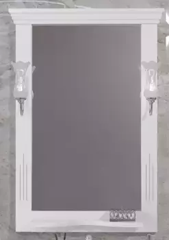 Зеркало из массива «Opadiris» Риспекто 65 без света белое матовое