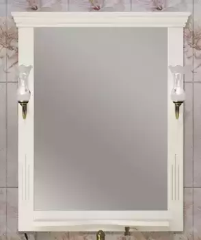 Зеркало из массива «Opadiris» Риспекто 80 без света слоновая кость