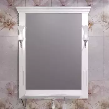 Зеркало из массива «Opadiris» Риспекто 80 без света белое