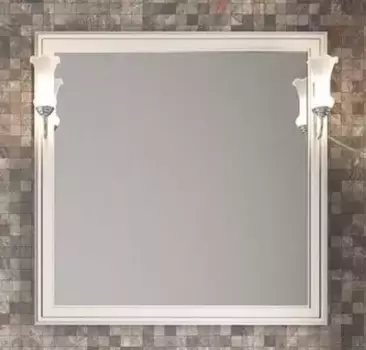 Зеркало из массива «Opadiris» Санрайз 90 без света слоновая кость