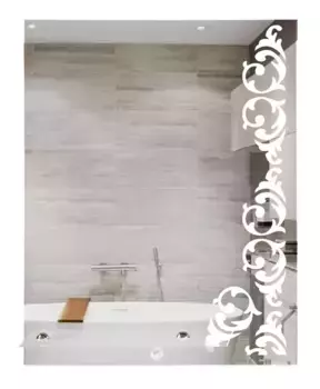 Зеркало «Континент» Шоколад 50 с полкой без света