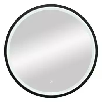 Зеркало «Misty» Альферац 600x600 с подсветкой черный