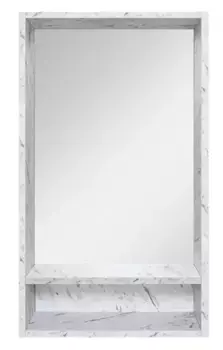 Зеркало «Misty» Мия 45 без света белый, серый