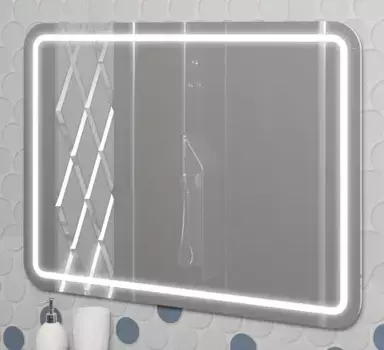 Зеркало «Opadiris» Элеганс 80 с подсветкой белое