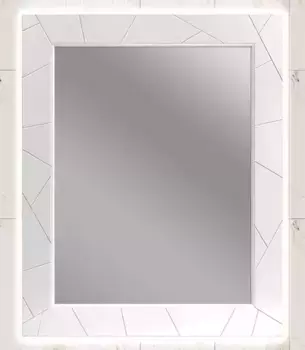 Зеркало «Opadiris» Луиджи 80-2 с подсветкой белый матовый