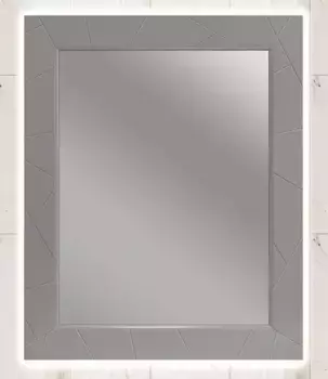 Зеркало «Opadiris» Луиджи 80-2 с подсветкой серый матовый
