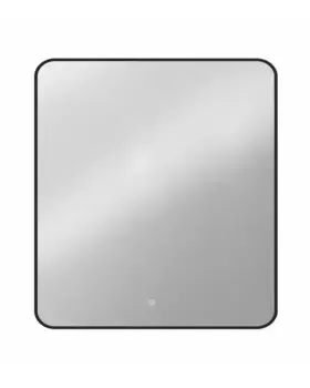 Зеркало «Orange» Black 80 с подсветкой чёрное глянцевое