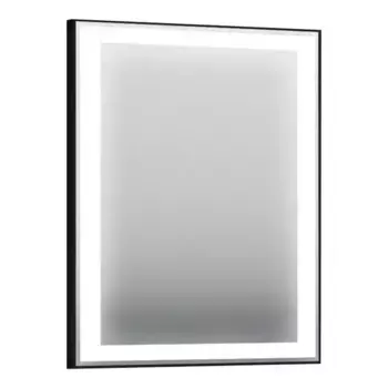 Зеркало «Orka» Lisbon 65/75 с подсветкой чёрное матовое