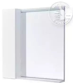Зеркало с шкафчиком «Aquaton» Рене 80 с подсветкой белый левый
