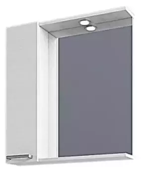 Зеркало с шкафчиком «Aquaton» Ронда 55 с подсветкой дуб Сом левый