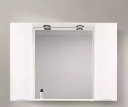 Зеркало с шкафчиком «Belbagno» Marino 120 с подсветкой Bianco Lucido