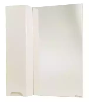 Зеркало с шкафчиком «Bellezza» Андрэа 65 без света бежевое левое